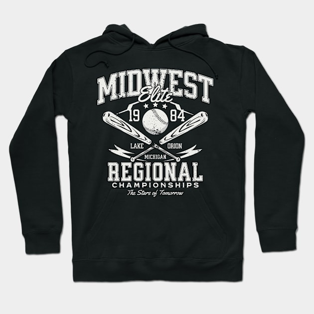 Vintage Youth Baseball League // 1984 Midwest Elite Regional Championships // Retro Baseball Lover Hoodie by Now Boarding